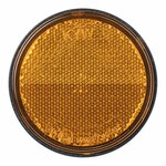 Reflector oranje 60mm met bout 5mm