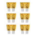 Steekzekeringen standaard 5A licht bruin 6 stuks in blister