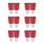 Steekzekeringen standaard 10A rood 6 stuks in blister