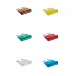 Steekzekeringen standaard assorti 6 stuks in blister