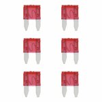 Steekzekeringen mini 10A rood 6 stuks in blister