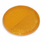 Reflector oranje 60mm zelfklevend 2 stuks in blister
