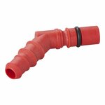 Slangtule met O-ring voor 10/12 mm slangen rood