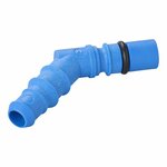 Slangtule met O-ring voor 10/12 mm slangen blauw