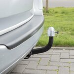 Trekhaakdop chroom met slot
