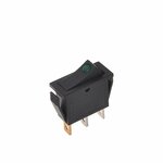 Wipschakelaar LED groen 12V 24V-max. 10A in blister