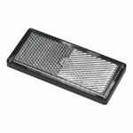 Reflector wit 85x39mm zelfklevend met grondplaat 2st. in blister