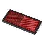 Reflector rood 85x39mm zelfklevend met grondplaat 2st. in blister