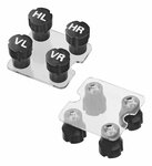 Bandenmarkering ventieldopjes - set van 8 stuks