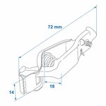 Accupoolklem 25A - set van 2 stuks in blister
