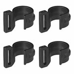 Tentclip voor tentstok 20-25mm met sleuf zwart 4 stuks in blister