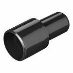 Afvoerbuis overgangsstuk  dia 28 mm naar  dia 19 mm PE zwart in blister