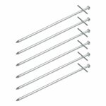 Rotspen 23cm metaal met aangelaste dwarspen 6 stuks in polybag