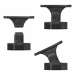 Deurvanger zwart scharnierend voor caravan/camper