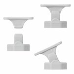 Deurvanger grijs scharnierend voor caravan/camper
