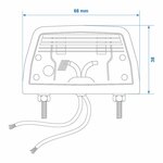Kentekenverlichting 68x38mm