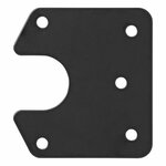 Stekkerdooshouder metaal 9,4 x 8,7 cm