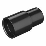 Afvoerbuis overgangsstuk  dia 28 mm naar  dia 26 mm PE zwart in blister