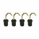Tentdop 22mm met ronde haak 4 stuks in blister