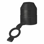 Trekhaakdop rubber met ring in blister