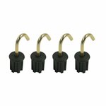 Tentdop 25mm met ronde haak 4 stuks in blister