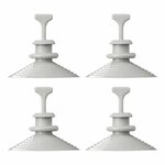 Zuignapbevestiging voor raamisolatieset - set van 4 stuks
