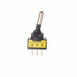 Tuimelschakelaar LED rood 12V-max. 20A in blister
