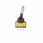 Tuimelschakelaar LED groen 12V-max. 20A in blister