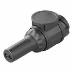 Stekker 13-polig PVC type Jaeger met 2-gaats tule
