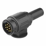 Stekker 13-polig PVC type Jaeger met 2-gaats tule