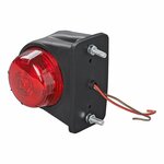 Breedtelicht rood/wit 67x78mm plat