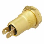 Inbouwdoos DIN 12V messing in blister