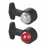 Breedtelicht rood/wit 120mm recht