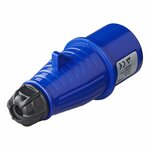 CEE stekker 16A vaste behuizing blauw