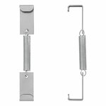 Kentekenplaatklem met veer - set van 4 stuks