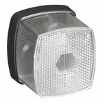 Markeringslamp wit 66x62mm met reflector