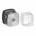 Markeringslamp wit 66x62mm met reflector