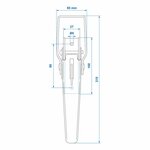 Spansluiting zb-01a 210x41mm