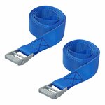 Spanband blauw met snelsluiting 2x 2,5 meter