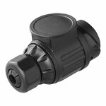 Stekker 13-polig PVC type Jaeger 9,6 cm met knelsluiting