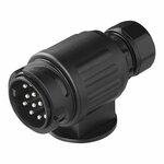 Stekker 13-polig PVC type Jaeger 9,6 cm met knelsluiting