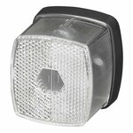 Markeringslamp wit 66x62mm met reflector in blister