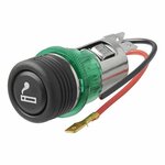 Sigarettenaansteker inbouw-doos met verlichting 12/24V in blister