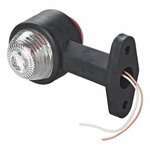 Breedtelicht rood/wit 120mm recht in blister