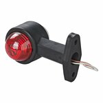 Breedtelicht rood/wit 120mm recht in blister