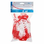 Afzetketting kunststof rood/wit 5M