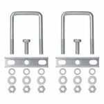 U-beugel vierkant 60mm voor neuswielklem - set van 2 stuks