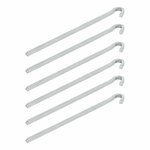 Rotspen 22cm metaal vierkant 6 stuks in polybag