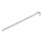 Rotspen 22cm metaal vierkant 6 stuks in polybag