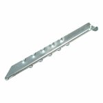 Tentharing 30cm metaal geribbeld 2 stuks in polybag